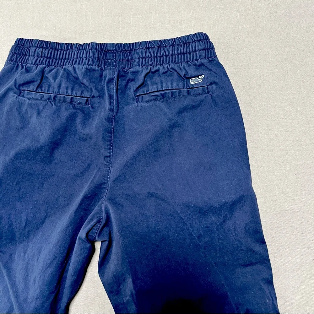 Vineyard Vines Boys Youth 12 Chino Pull On Pants Nautical Navy Cotton